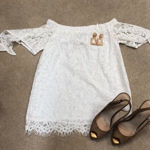 LuLu’s Lace Off-Shoulder Top